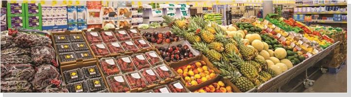 Fresh Fruits at the ALDI market 